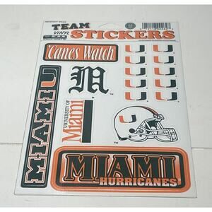 Miami Hurricanes Westrick Paper Company Team Vinyl Stickers